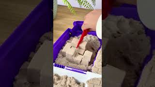 Satisfying Kinetic Sand Castle Build! 🏰✨