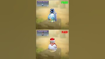 Free Vs Paid Frag Grenade in CODM 😶