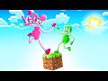 One Block Sky Block With BABY LONG LEGS in Minecraft Poppy Playtime