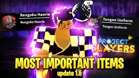 The MOST Important Items YOU NEED To Get In Project Slayers Update 1.5