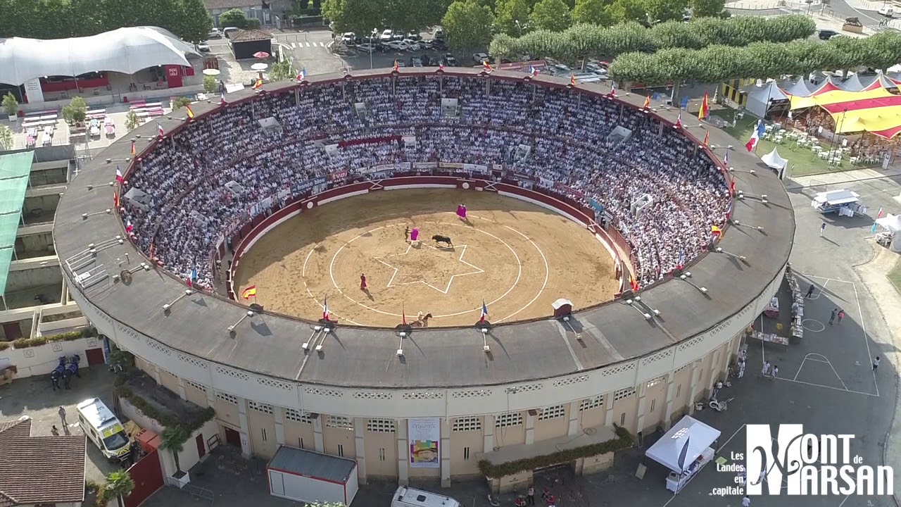 Les Arenes Du Plumacon Vues Du Ciel Madeleine 2018 Mont De Marsan Youtube