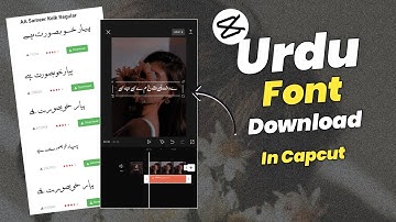 Download Urdu Font And Install In Capcut App ~ Capcut Urdu Text Problem