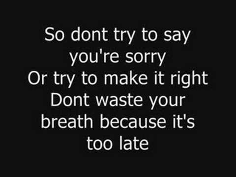 Simple Plan - Your Love is a Lie lyrics 