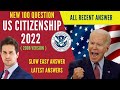 US citizenship interview by uscis . US naturalisation 100 civics questions and answers for 2022