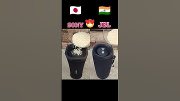 Sony vs JBL Rice Test