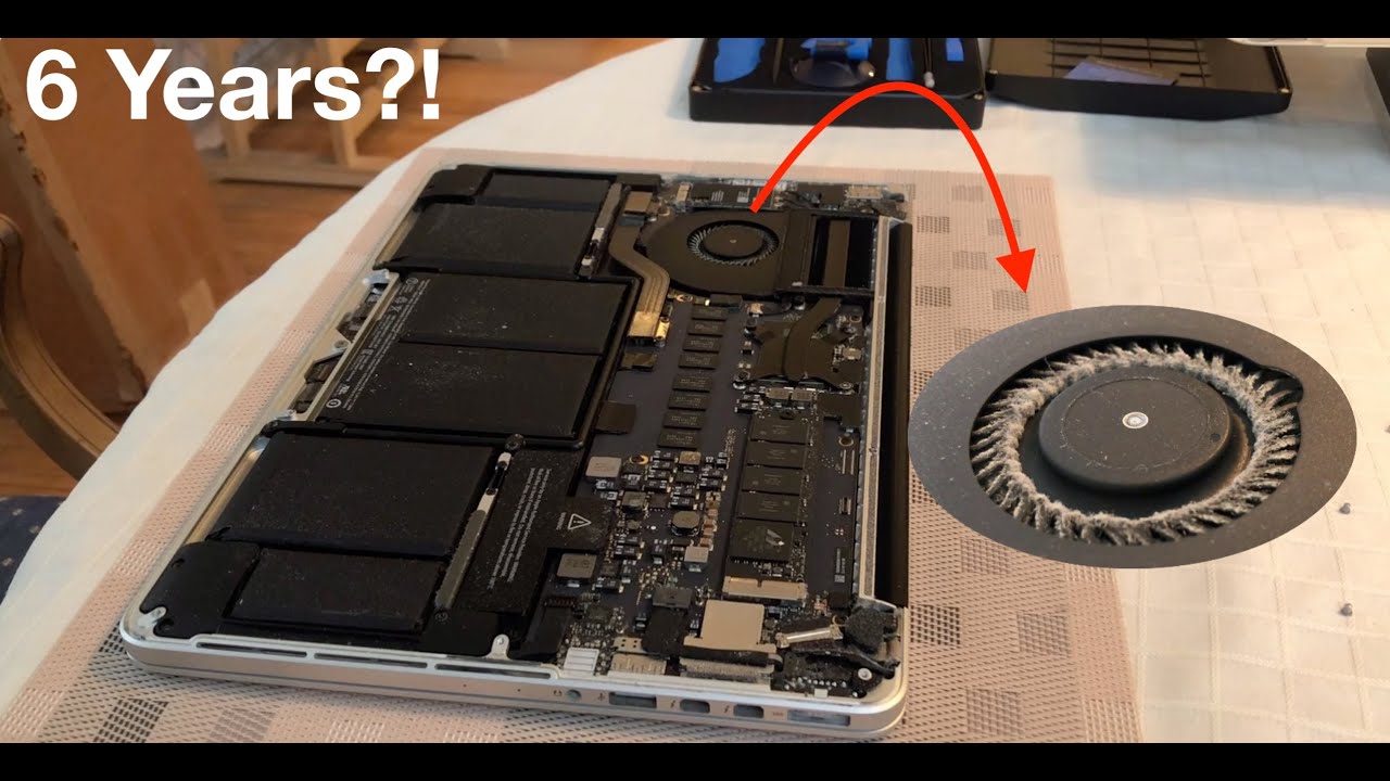 How to Clean MacBook & Fan Years of Dust! - YouTube