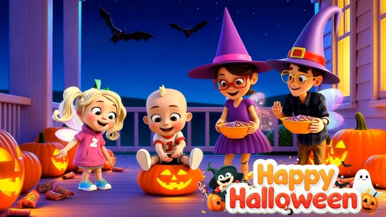 Happy Halloween! 👻 Trick or Treat Song for Kids | Mia & Leo’s Spooky Night | Chirpy Kids Tv