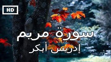 سورة مريم | ادريس أبكر - تلاوة مبكية عذبة تدخل القلب بخشوع  Quran Karim Idrees Abkar – Surah Maryam