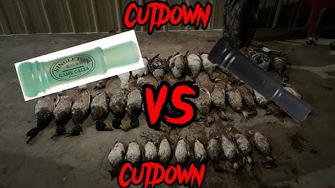 Singleton acrylic cutdown duck call VS Singleton Delrin cutdown duck call