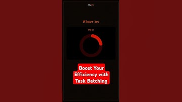 Boost Your Efficiency with Task Batching #countdown #productivityhacks #winterarc #shorts