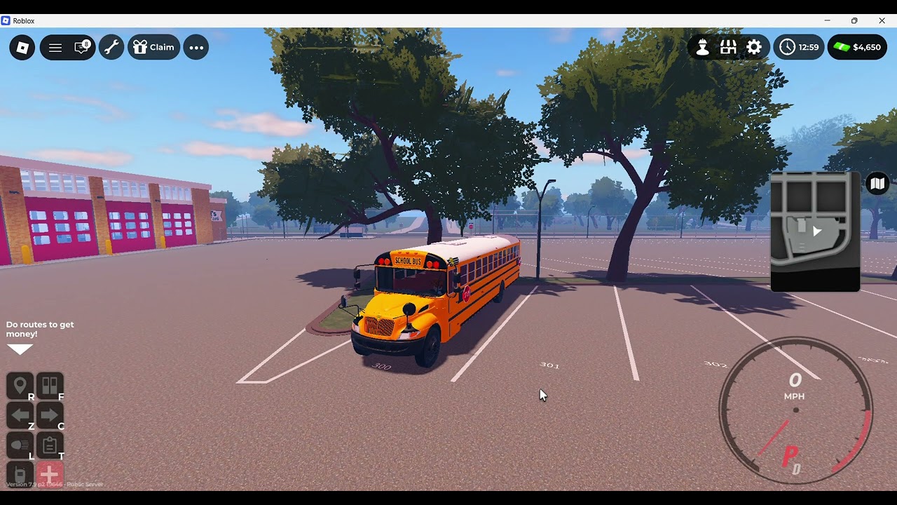 SCHOOL BUS SIM PM ROUTE (ROBLOX)