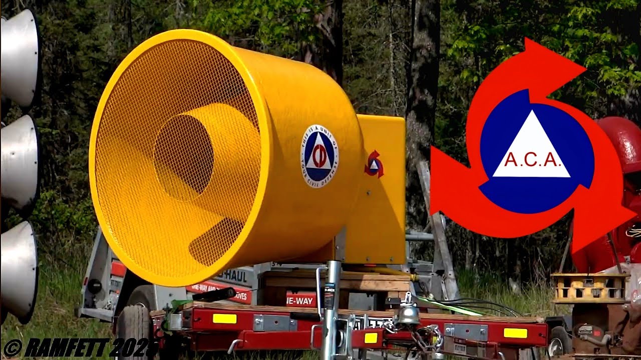 My ACA Howler Tornado Siren Growl, Alert, Attack, and Fast Wail at Sirencon 2025