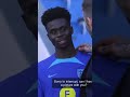 A Shy Bukayo Saka Asking David Beckham For A Photo