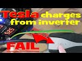 Big problem with inverter grounding! No Tesla charging?