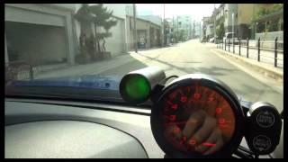 インプレッサに取り付けたデフィタコメーターのインジケーターを低回転で光らせてみた