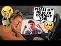 CRYING IN THE CAR WITH THE DOORS LOCKED Prank On Fiancé!! *CUTEST REACTION*