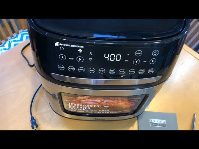  TRU Dual Zone Air Fryer, 9.0 Quarts, Temperature Control, Black  and Stainless Steel : Home & Kitchen