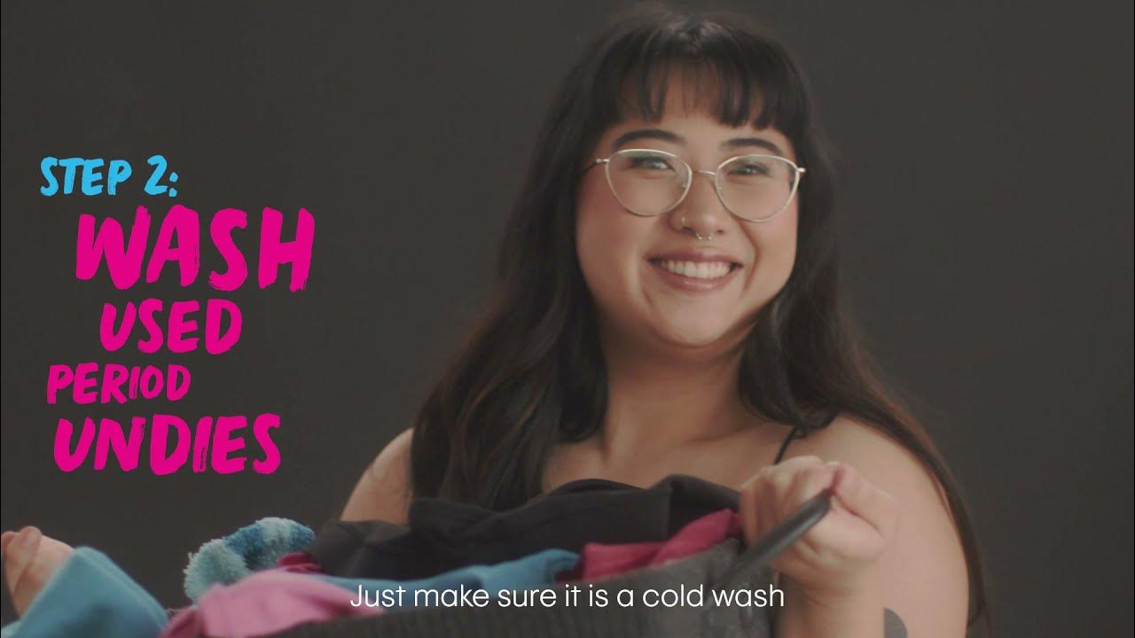 How to wash your U BY KOTEX® THINX® Reusable Period Undies YouTube