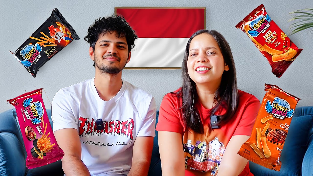 Trying INDONESIAN SNACKS (Happy Island Snacks)