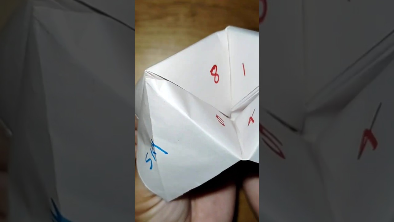 Paper fortune teller: how to make a paper game |Origami game making|easy paper craft 