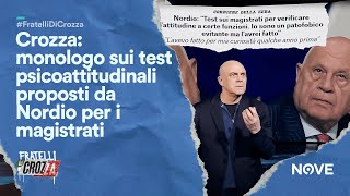 Crozza: monologo sui test psicoattitudinali proposti da Nordio per i magistrati | Fratelli di Crozza