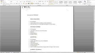 Assessment Tool instructions for week 5 webcast 1