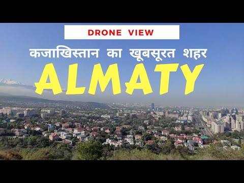 Almaty City || Drone View Of The City || Beautiful City In Kazakhstan || Indian In Almaty