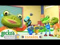 La abuela Gecko al rescate | 🐸 Garaje de Gecko | Carros para niños | Vídeos educativos