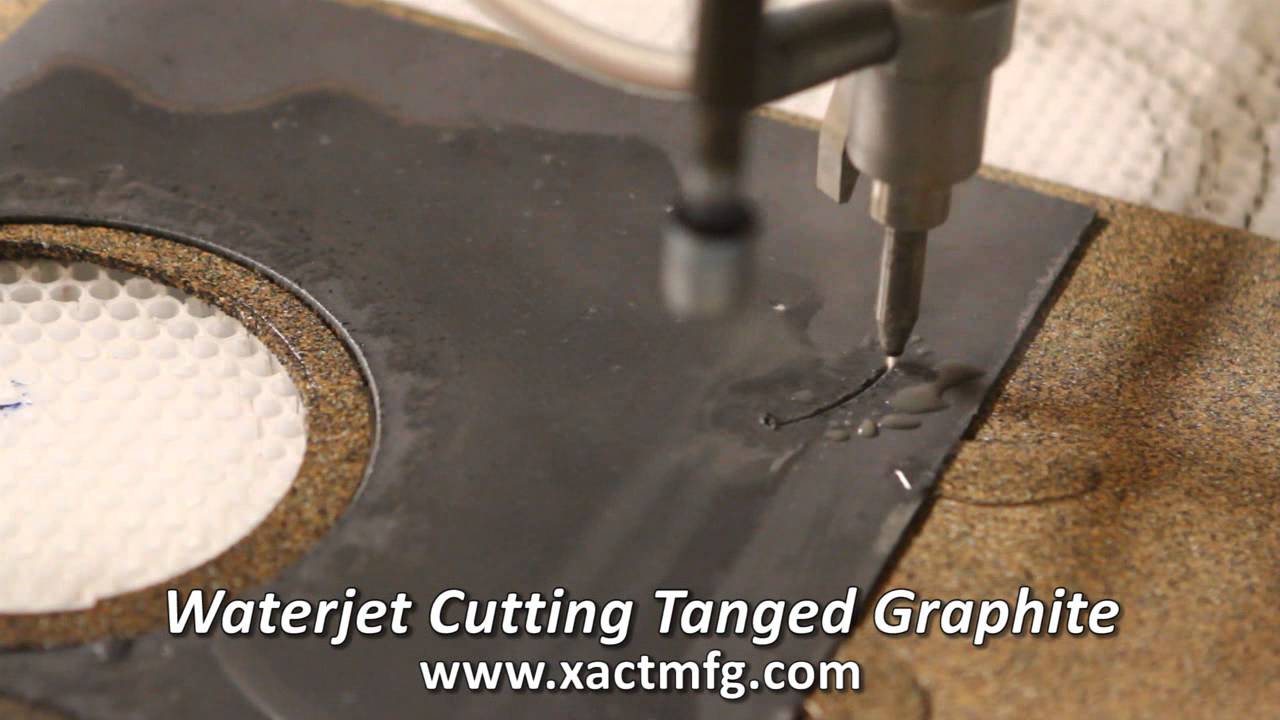 Waterjet Cutting Tanged Graphite YouTube