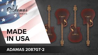 FEATURES 🇺🇸 ADAMAS by Ovation 2087GT-2-G Reverse Red Burst 🎸✨