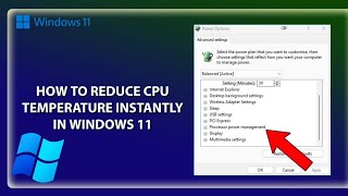 How to reduce CPU temperature instantly 2025 | Windows 11 reduce CPU temperature | Windows 10/11
