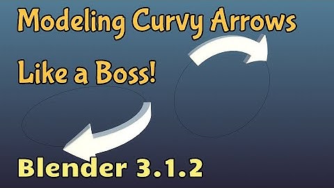 Model Curvy Arrow Like a Boss! 😎 Blender 3.1.2