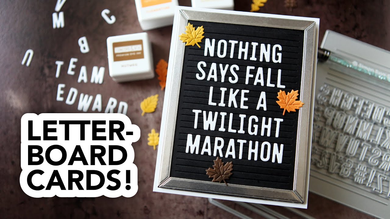 Letterboard cards! SO many possibilities! 