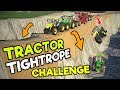 TRACTOR TIGHTROPE CHALLENGE - EACH ROUND THE ROAD CRUMBLES