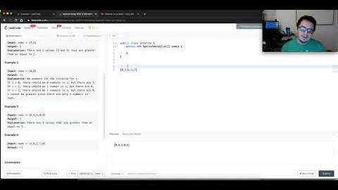 1608. Special Array With X Elements Greater Than or Equal X
