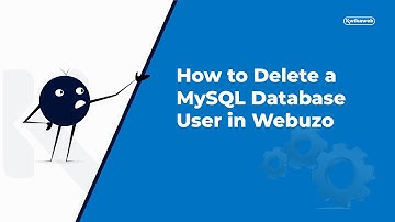 How to Delete a MySQL Database User in Webuzo