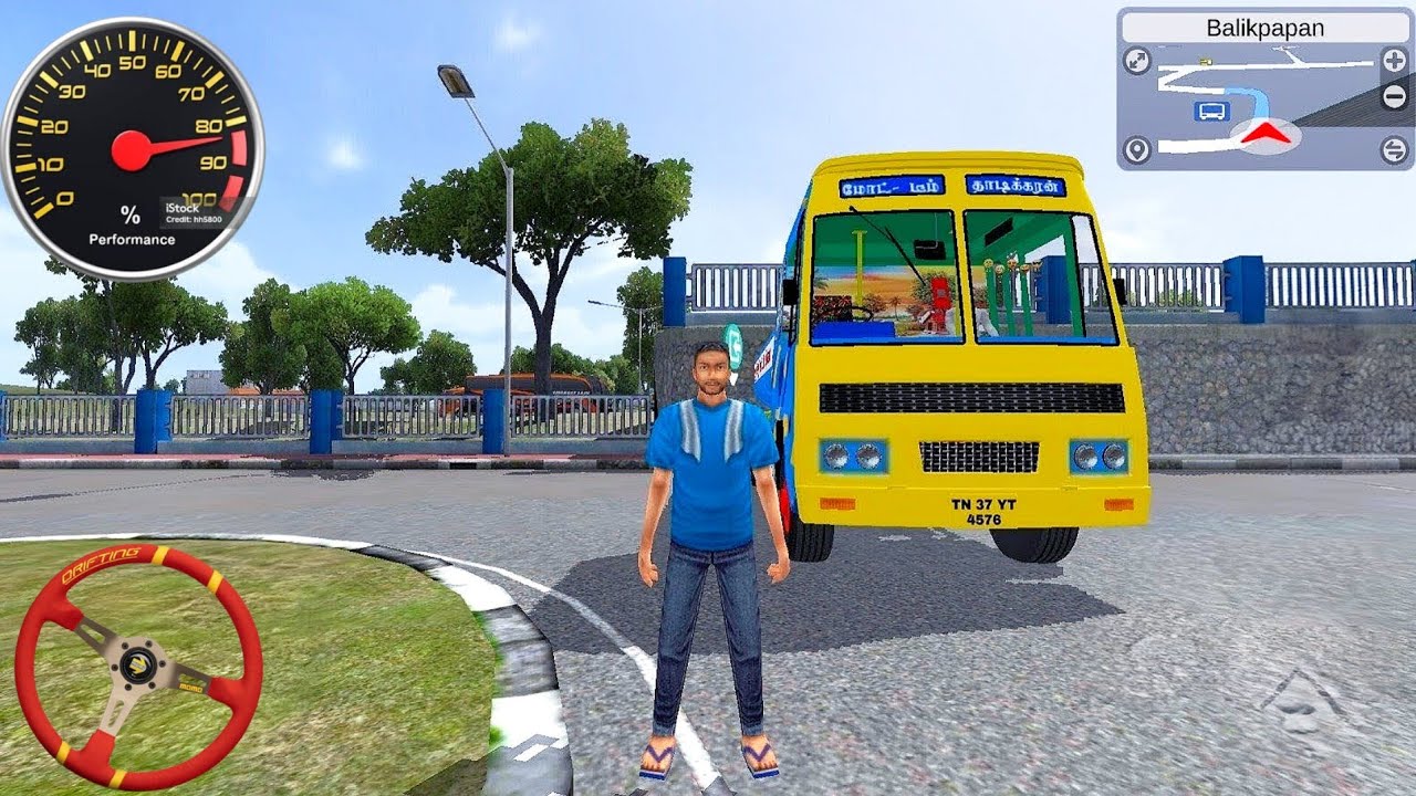 Water Lorry in Indonesia Bus Simulator 😱 | Real Cargo Driving Android Gameplay