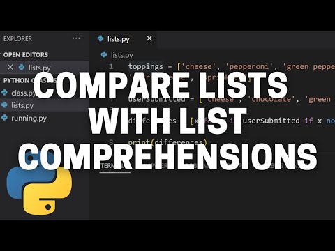 Get List Differences with List Comprehensions in Python - Python Tutorial
