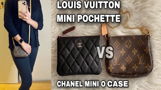 LOUIS VUITTON MINI POCHETTE VS CHANEL MINI O CASE, REVIEW