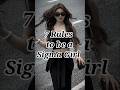7 Rules to be a Sigma Girl | 7 Rules to be a Successful Girl