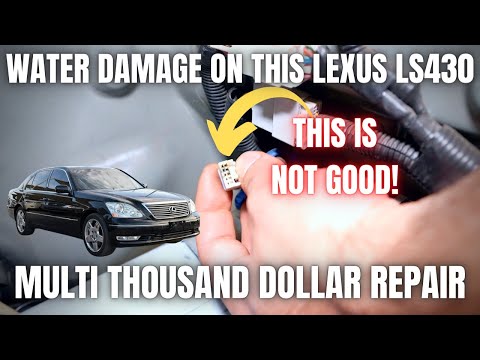 Water Damage Diagnosis On This Lexus LS430 equals Multi Thousand Dollar Repairs!