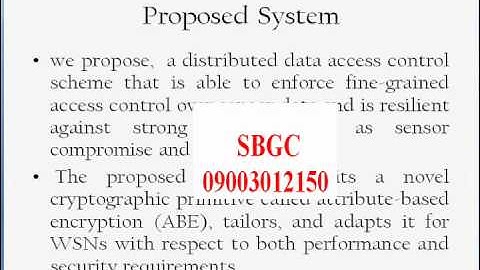 FDAC Toward Fine Grained Distributed Data Access Control in Wireless Sensor Networks.wmv