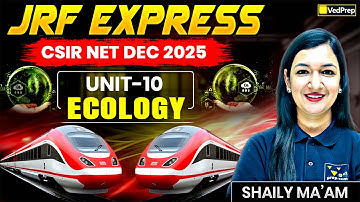 CSIR NET Dec 2025 | Ecology | Unit-10  | JRF Express | Shaily Ma’am | VedPrep Biology Academy