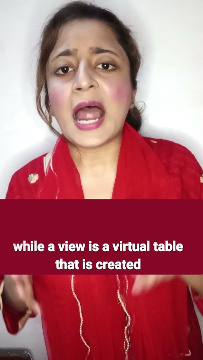 What is the difference between view and the table in database #shorts ...