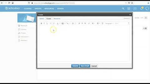 Schoology Basics  Checking Grades and Submitting Assignments