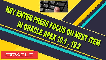 Oracle Apex Key enter go to next item