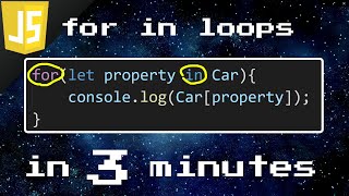 JavaScript for in loop 🔂