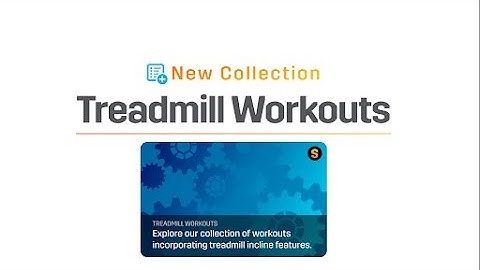 How to access and start a new Structured Treadmill Workout