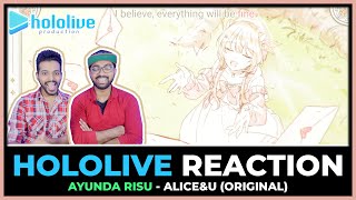 HOLOLIVE - AYUNDA RISU ALICE&U REACTION (RISU FIRST ORIGINAL SONG)