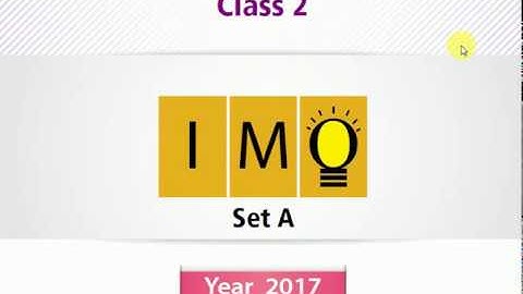 IMO Class 2  l Question Paper 2017 . Set A (Question 21 -35) Part 2